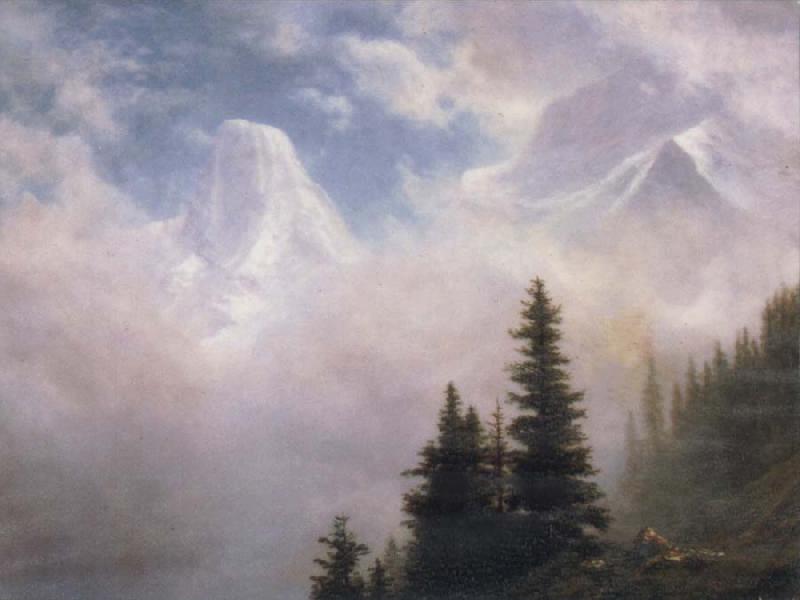 Albert Bierstadt High in the Mountains oil painting picture
